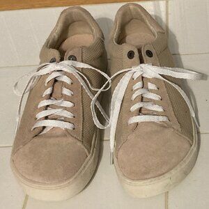 Birkenstock Beige Suede and Mesh Sneakers sz 37
